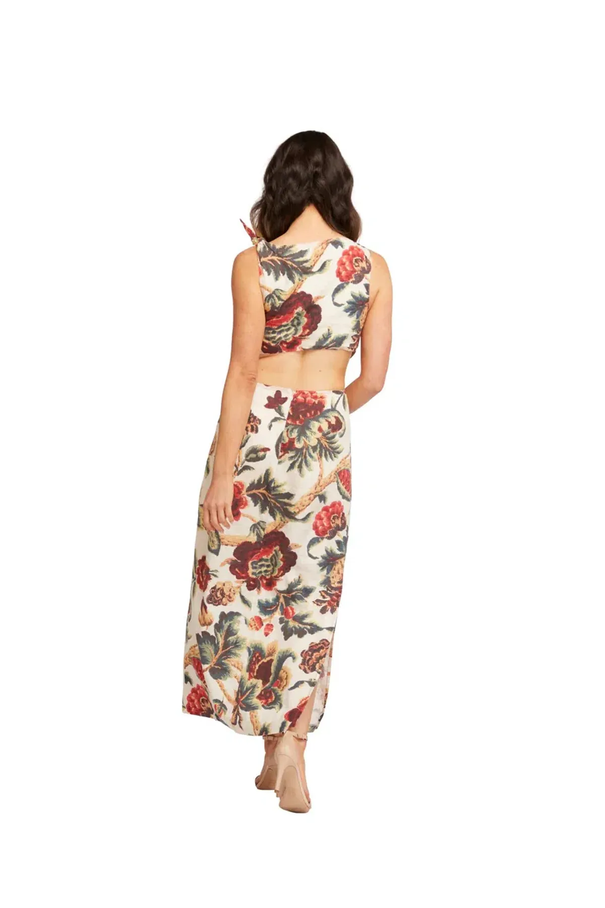 Sir the Label Ambroise Midi Dress Cream Size AU 8 - Image 4