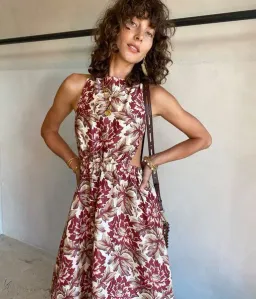 Sir the Label Valetta Cross Back Dress Floral Size AU 8 for rent on The Volte - image 5
