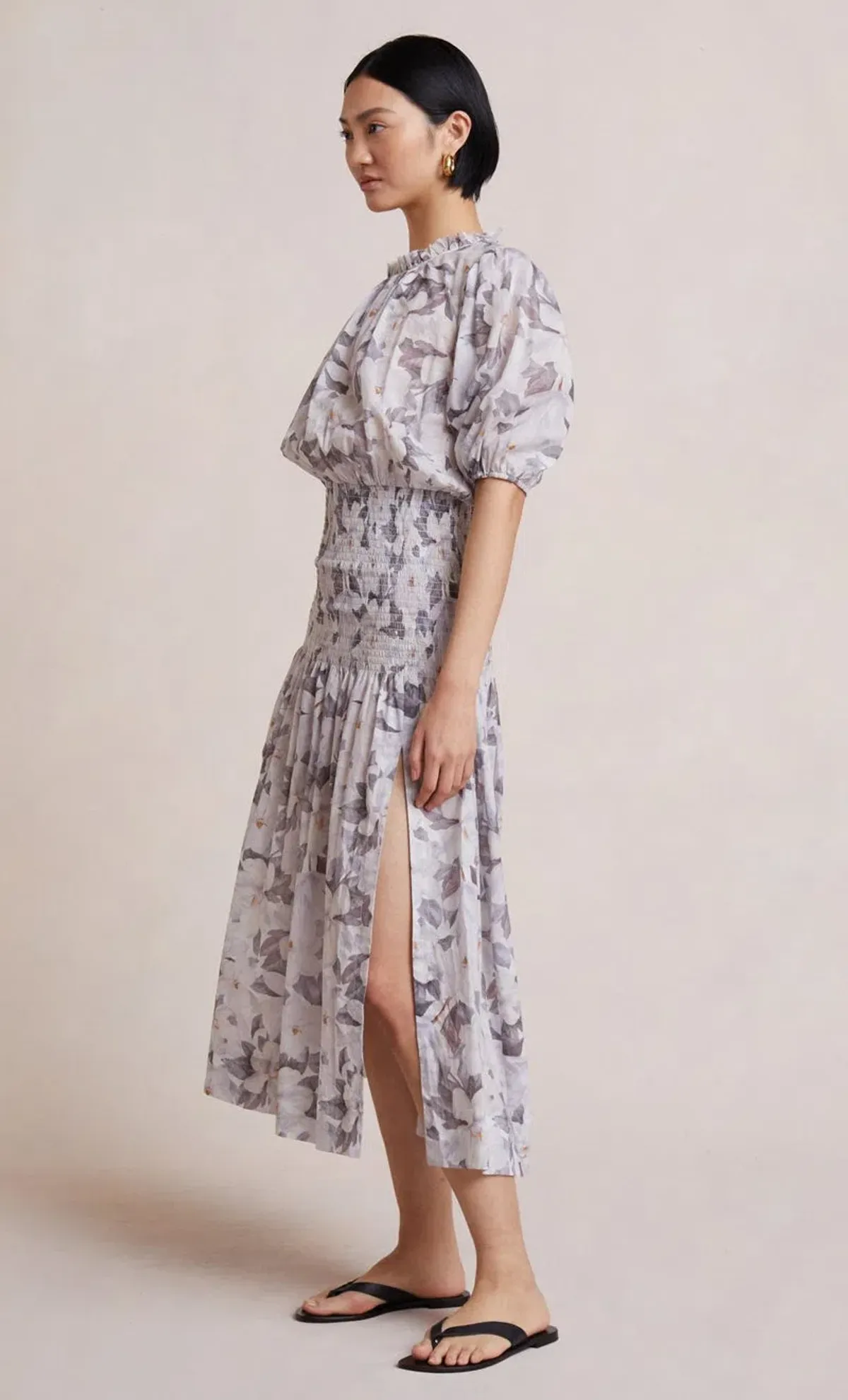 Bec & Bridge Gardenia SS Cotton Midi Dress  Print Size 14 - Image 2