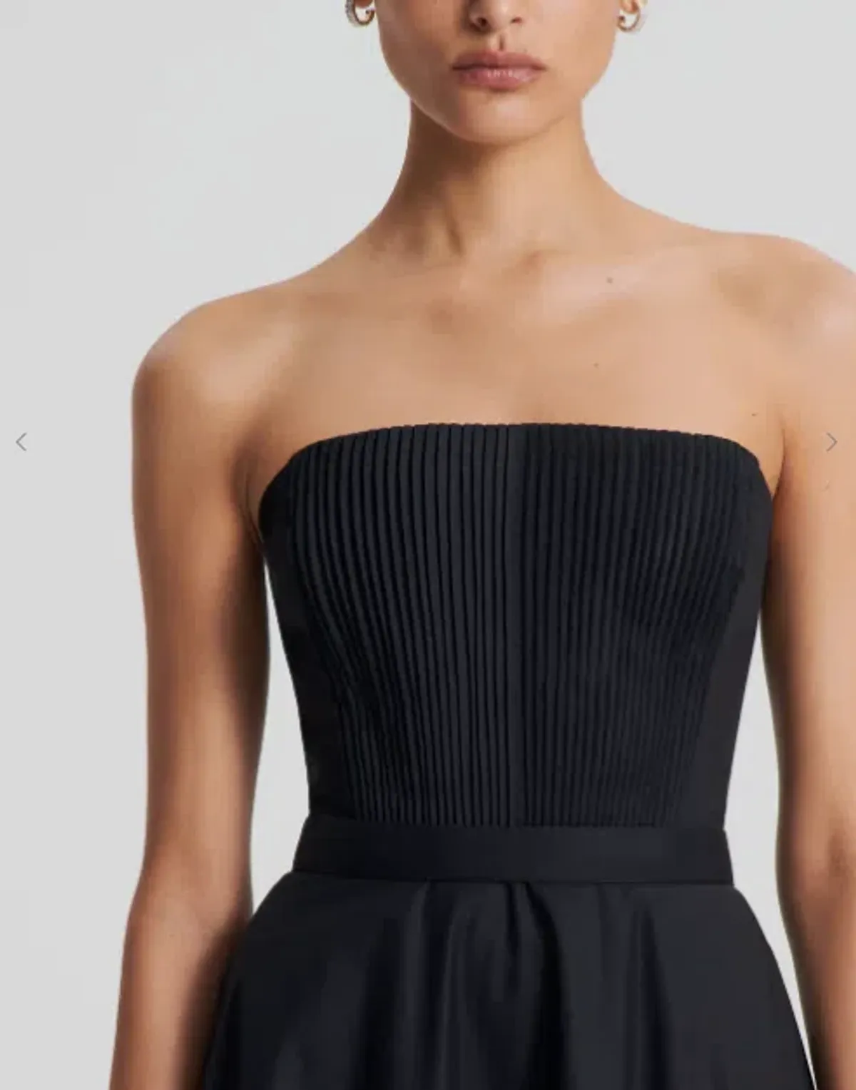 Scanlan Theodore Parachute Bustier Midi Dress Black Size 10 - Image 4