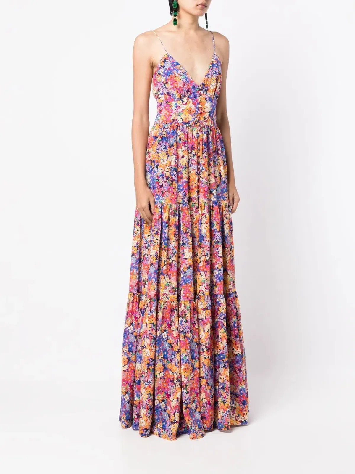 Rebecca Vallance Through the Grapevine Maxi Dress Multi Size 14 - Image 1