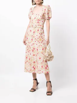 Rebecca Vallance Catania Midi Dress Floral Size 14 for rent on The Volte - image 1
