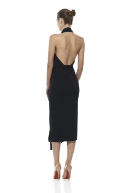 MISHA Lorena Midi Dress in Navy Size 12/L for rent on The Volte - image 3