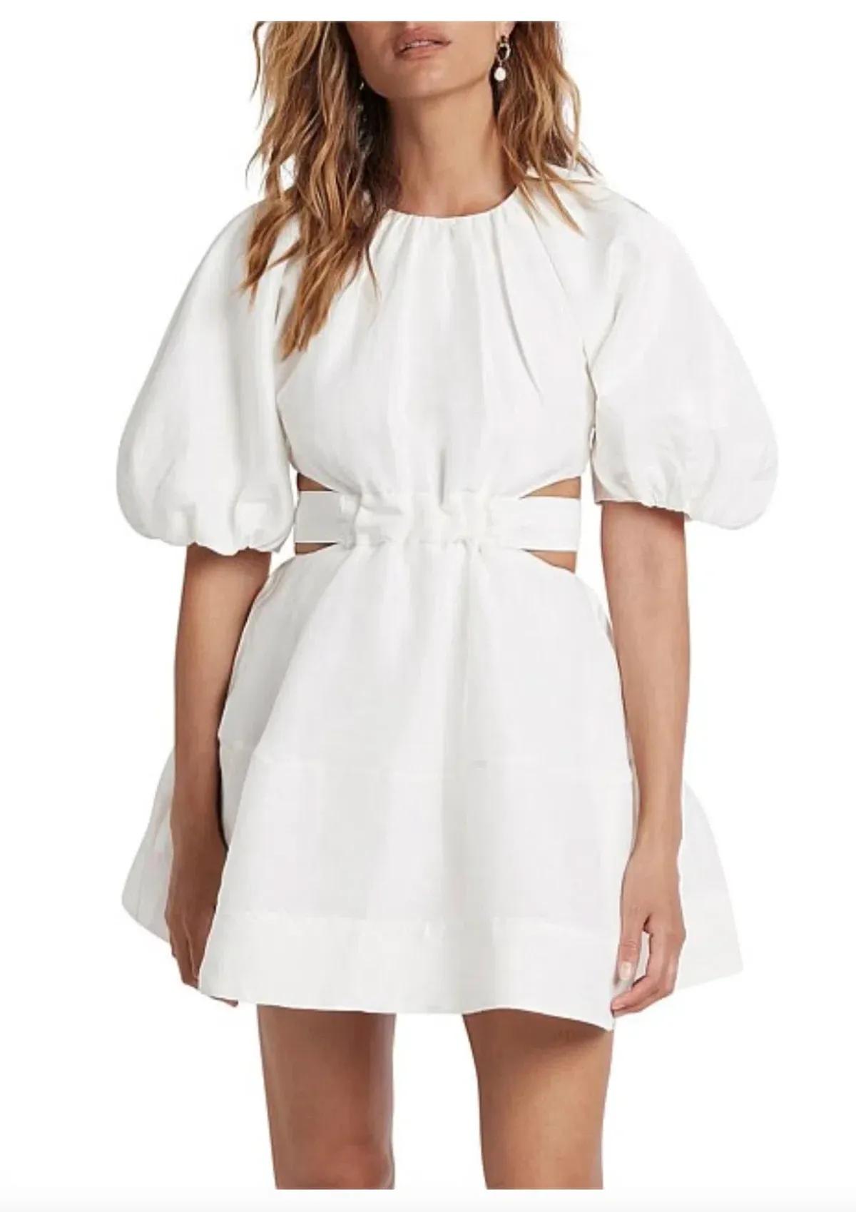 Aje Psychedelia Cut Out Mini Dress White Size 4 / XXS - Image 4