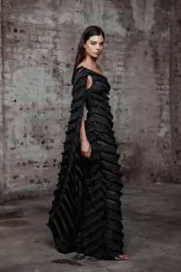 Lexi Bowery Gown Black Size 10 for rent on The Volte - image 2