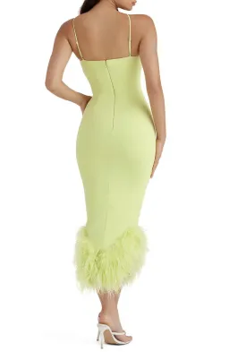 House of CB Alessia Midi Dress in Lime Size M/Au 10 for rent on The Volte - image 4