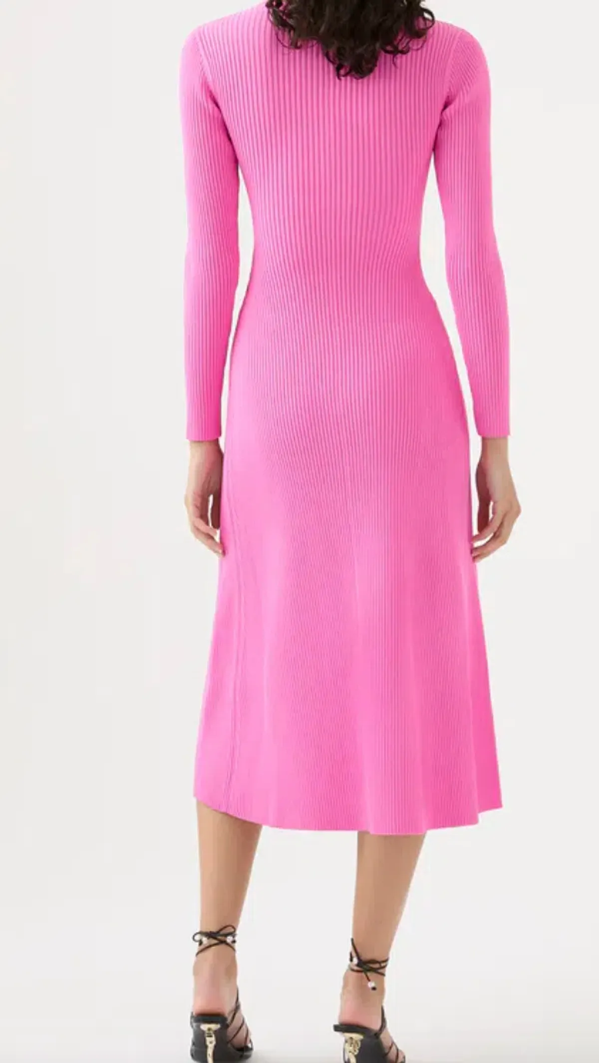 AJE Crescent Knit Midi Dress Pink Size XS/AU 8  - Image 5