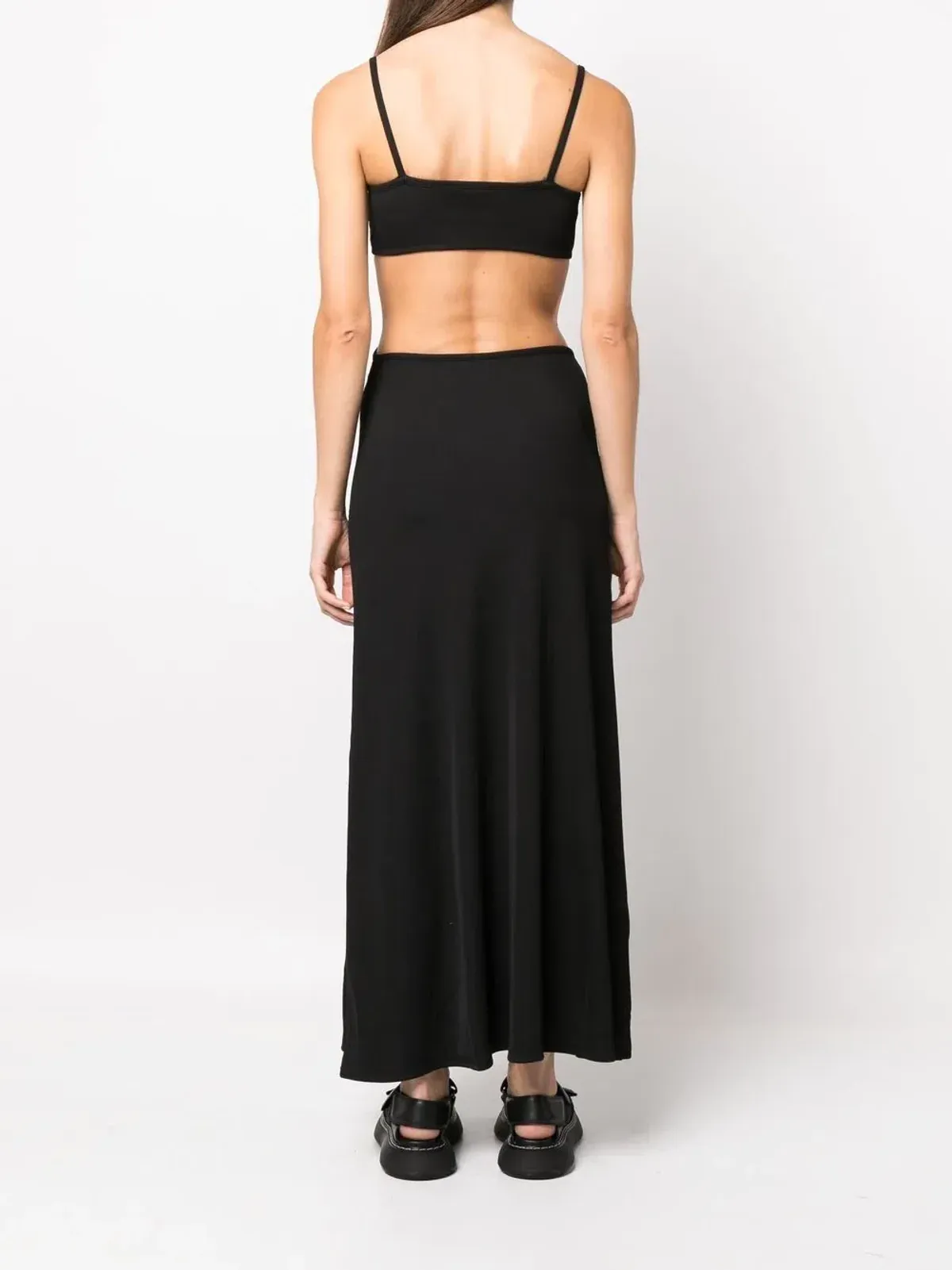 Christopher Esber Crystal Torso Bra Dress Black Size 10 - Image 3