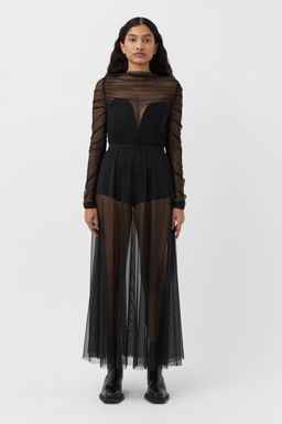 Camilla And Marc Cove Gathered Top and Maxi Skirt Set Black Size 10 for rent on The Volte - image 1