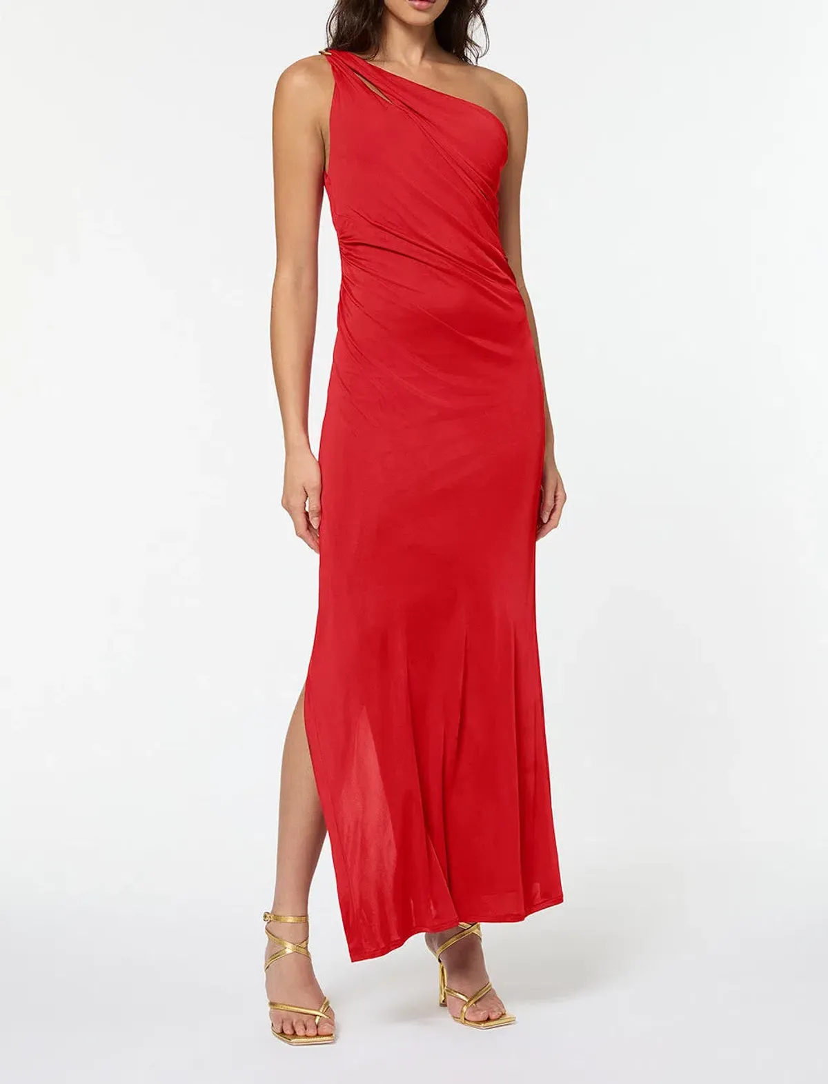 Manning Cartell Digital Love One Shoulder Dress Red Size 14 / XL - Image 1