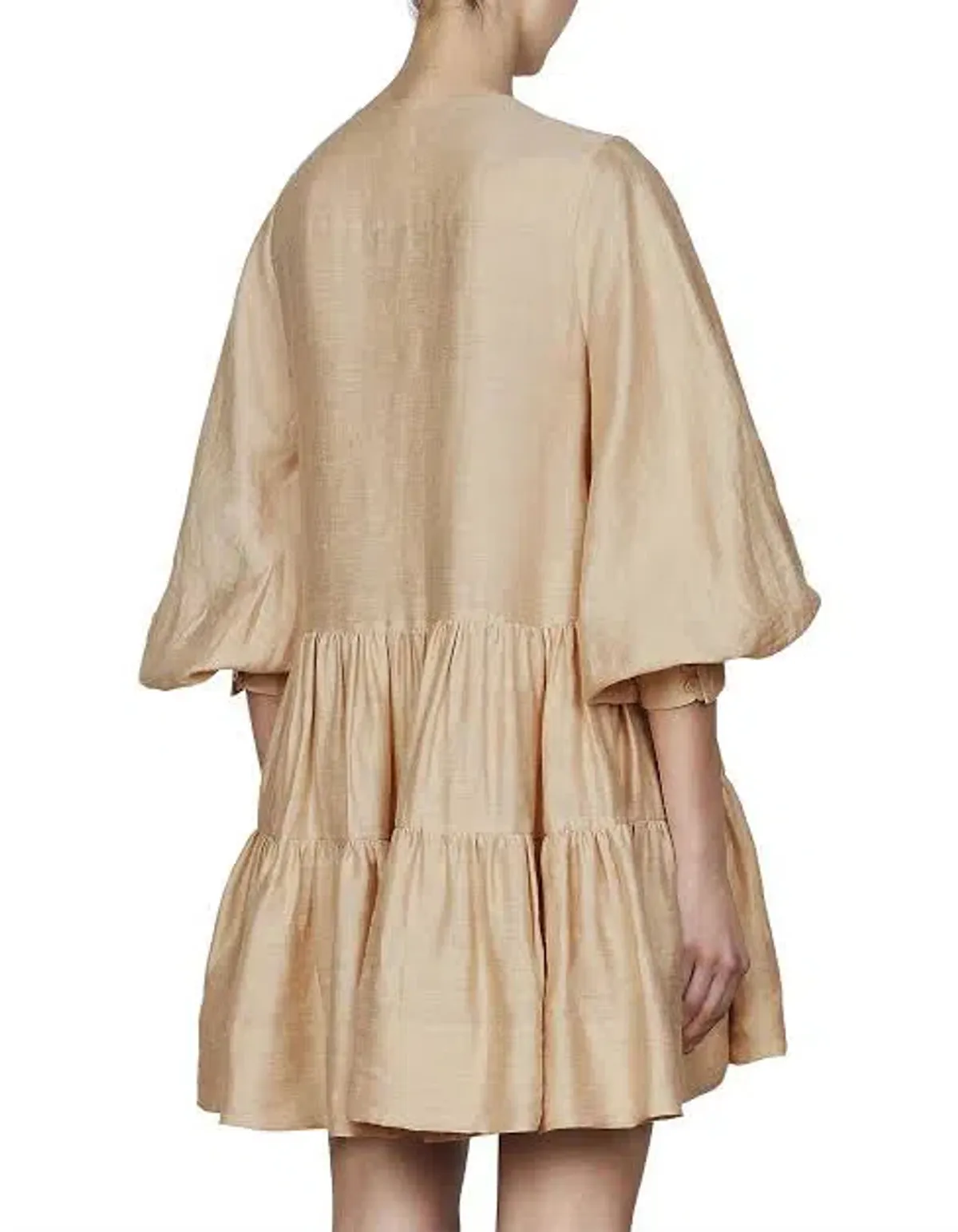 Shona Joy The Savoye Tuxedo Mini Dress Biscuit Size 6 - Image 5