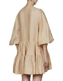 Shona Joy The Savoye Tuxedo Mini Dress Biscuit Size 6 for rent on The Volte - image 5