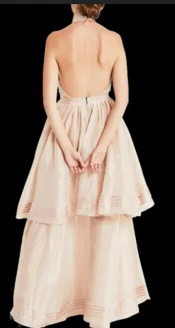 Aje Sienna Maxi Dress Blush Size 6  for rent on The Volte - image 3