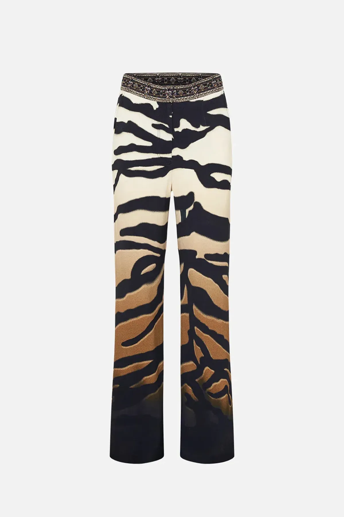 Camilla Jersey Turtleneck Tame My Tiger Black with Camilla Cool For Cats Soft Bra & Camilla Full Length Flared Pant Tame My Tiger (L / AU14) - Image 8