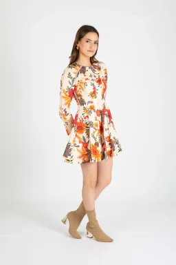 Zimmermann Ginger Fit & Flare Mini Dress Floral Size 0 / AU 8 for rent on The Volte - image 2