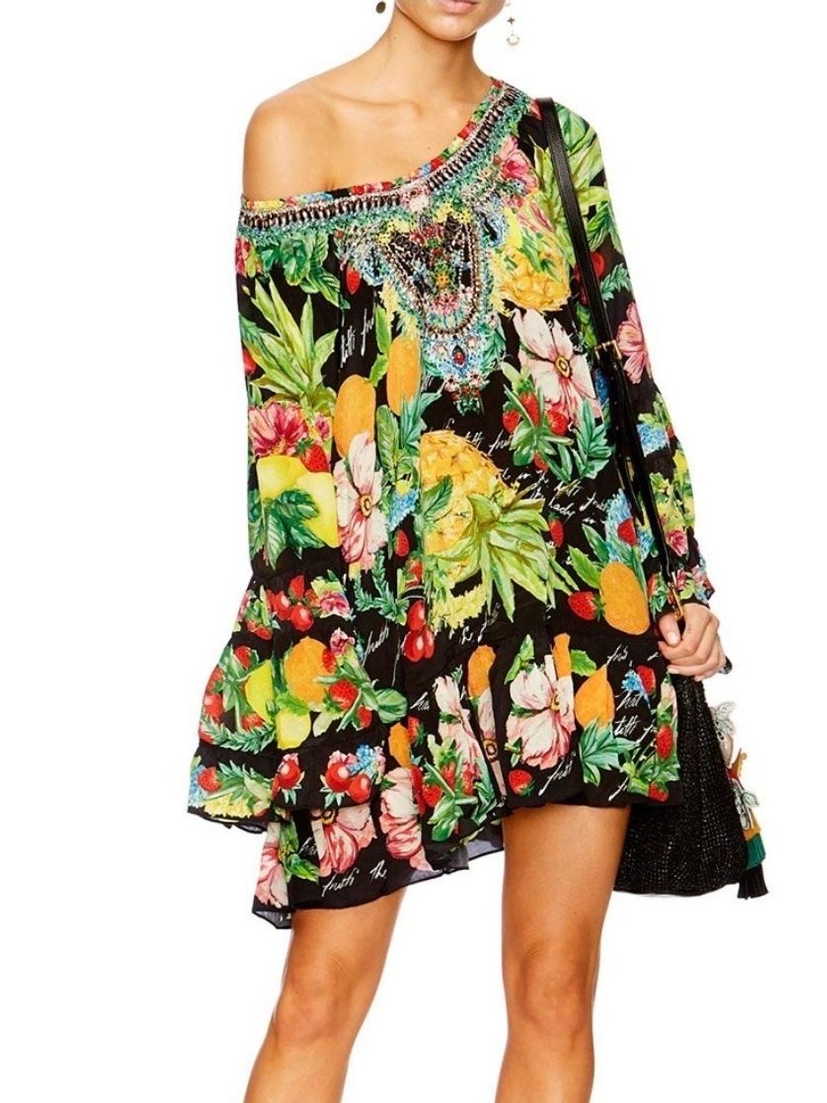 Camilla Call Me Carmen A Line Frill Dress Size 8 - Image 2