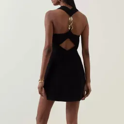 Rachel Gilbert Blaine Mini Dress Black Size AU 8 for rent on The Volte - image 2