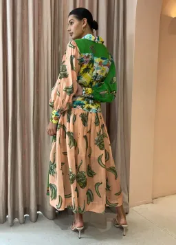 Alemais Holiday Patchwork Shirtdress in Multi Size 14 for rent on The Volte - image 3