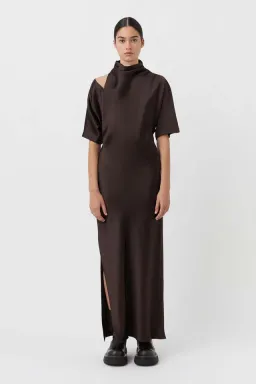 Camilla & Marc Sorrell Maxi Dress in Chocolate Size 14 for rent on The Volte - image 1