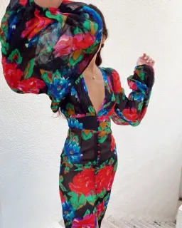 Rat and Boa Ferreira Dress Print Size 10 for rent on The Volte - image 2