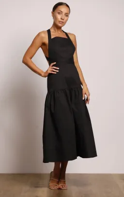 Pasduchas Mangrove Midi Dress Black Size 10 for rent on The Volte - image 1