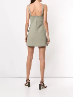 Dion Lee Belted Strap Bustier Dress Green Size 8 for rent on The Volte - image 2