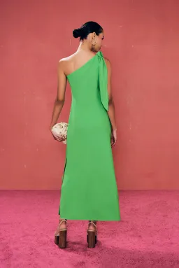 Cult Gaia Kamila Asymmetric Maxi Dress Green Size M / Au 10 for rent on The Volte - image 3