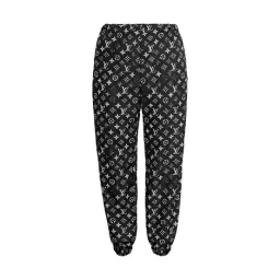 Louis Vuitton Stencil-effect Monogram Jogging Pants Black Size AU 8 for rent on The Volte - image 3