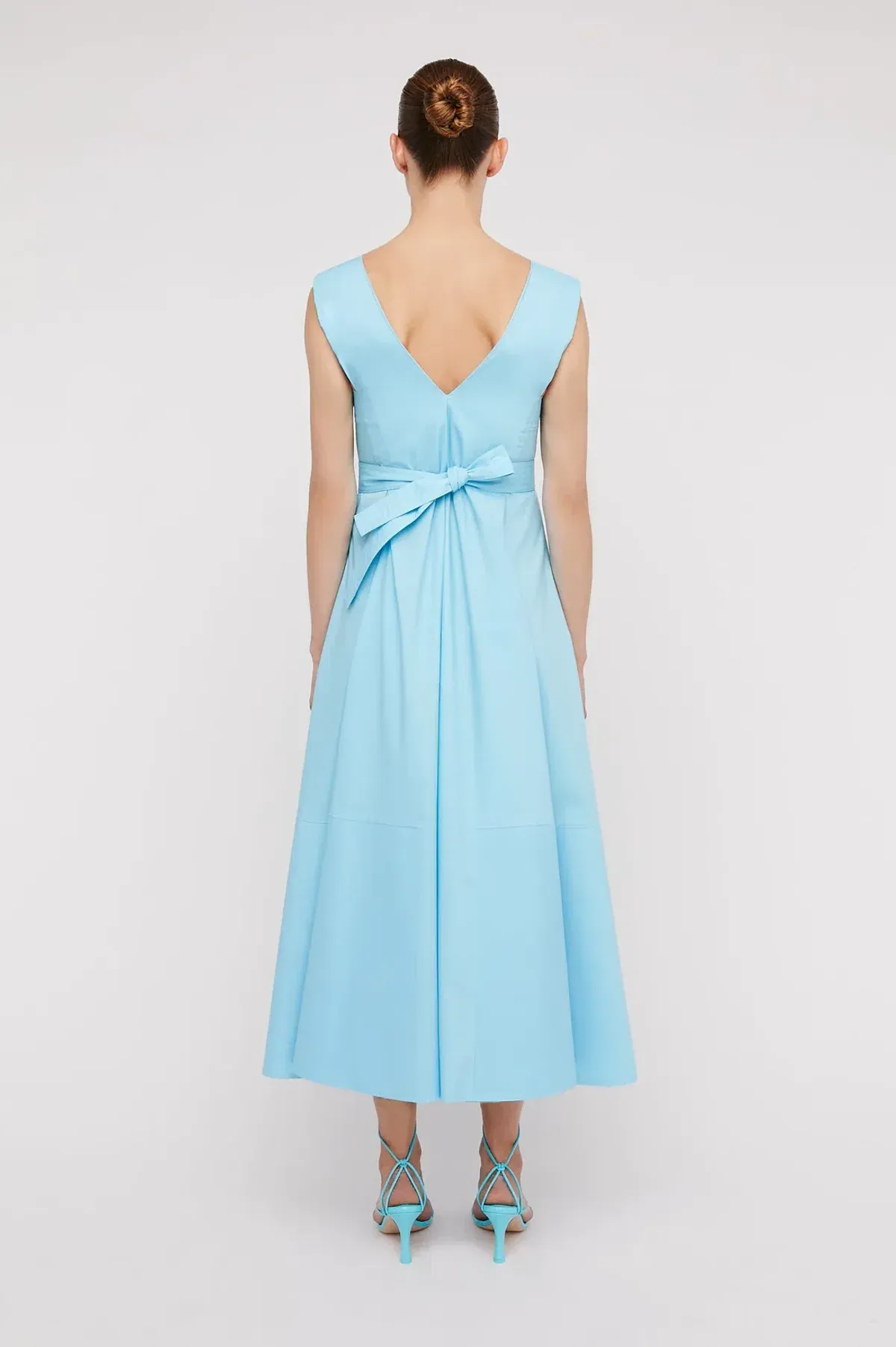 Scanlan Theodore Parachute Panelled Dress Blue Size 8 / S - Image 3