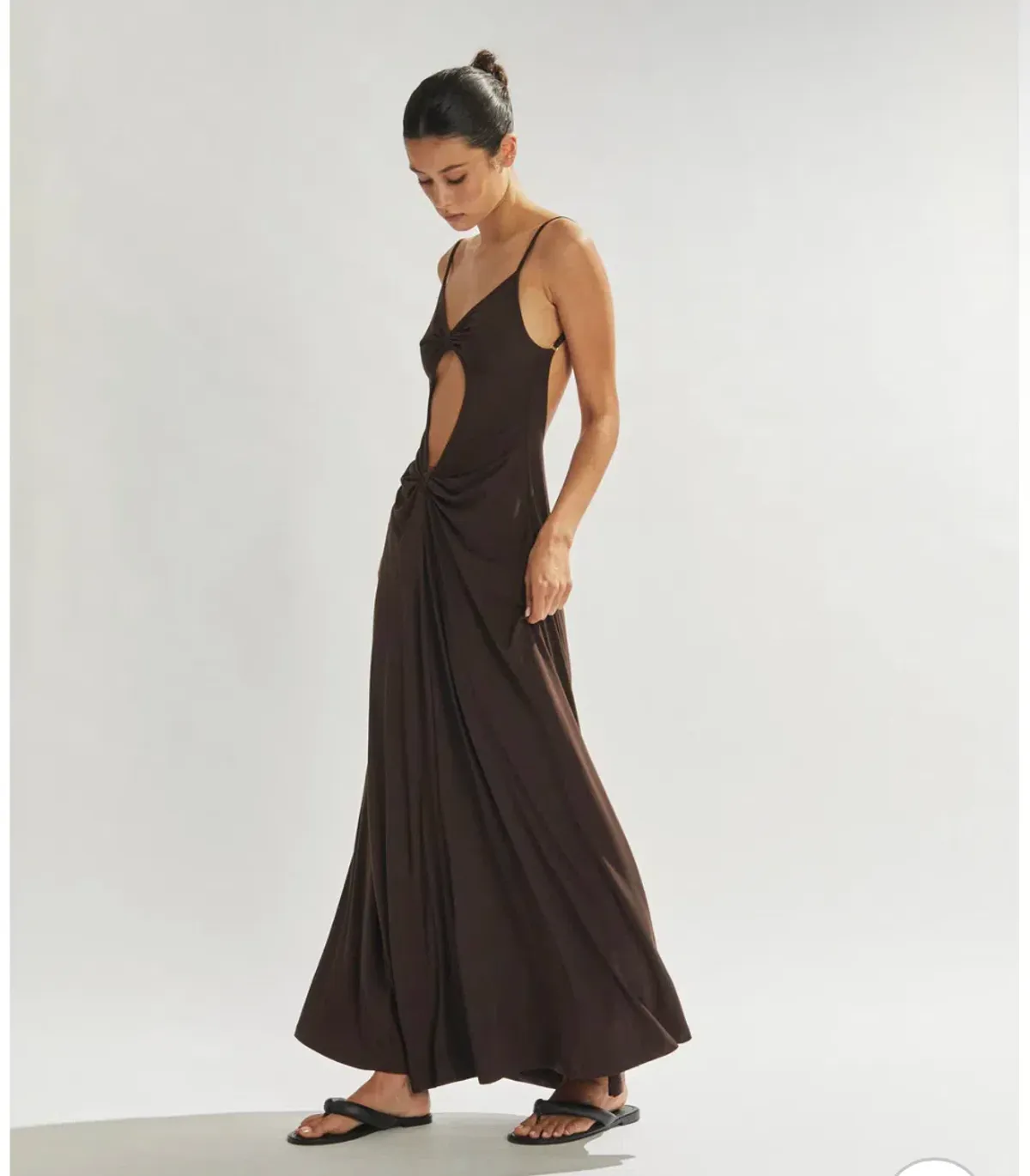One Mile The Label Sammy Maxi Dress Wine Size 6  - Image 4
