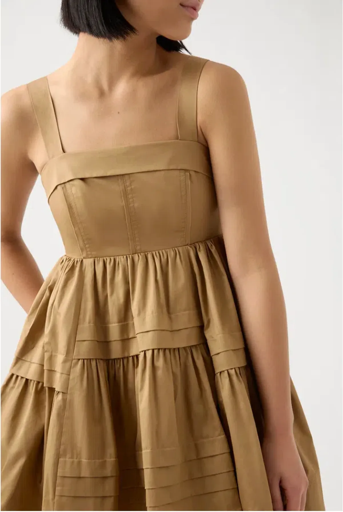 Aje Sight Bow Mini Dress Brown Size 10 - Image 2