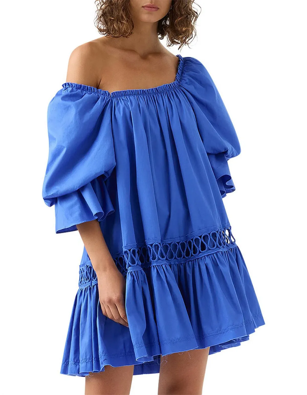 Aje Inspiration Mini Dress in Blue Size 10 - Image 2