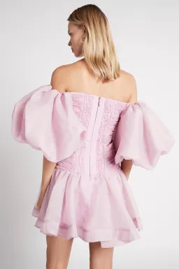 Aje Myriad Mini Dress Lilac Size AU 12 for rent on The Volte - image 2