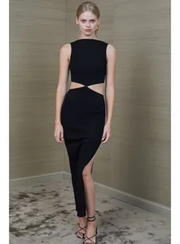 Bec & Bridge Reba Midi Dress Black Size AU 6  for rent on The Volte - image 2