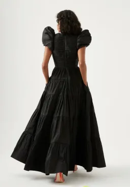 Aje Statuesque Tiered Gown Black Size 12  for rent on The Volte - image 4