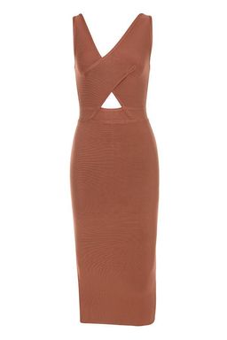 House of CB Feray Midi Dress Rust Size 8 for rent on The Volte - image 3