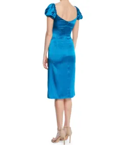 Alexis New York Blue Cap Cadiz Silk Midi Dress XS for rent on The Volte - image 2