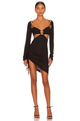 L'ACADEMIE Nikola Mini Dress Black Size 8  for rent on The Volte - image 1