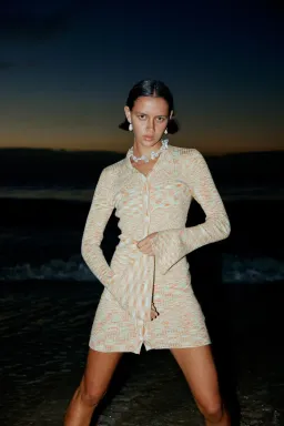 C/MEO Collective Solstice Knit Dress Sherbet Marle Size 10 for rent on The Volte - image 1