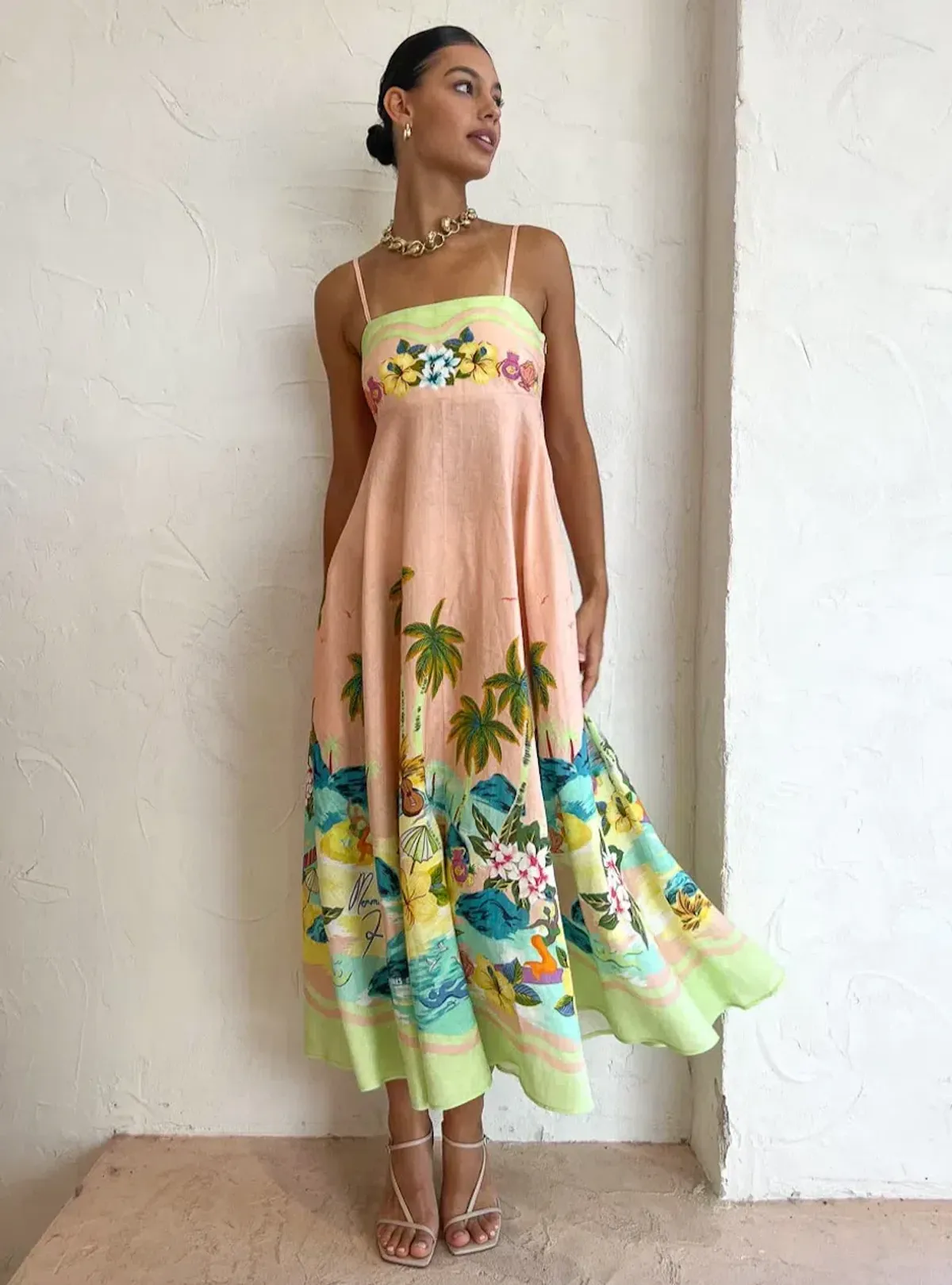 Alemais Mermaid Point Sundress Print Size 8 - Image 5