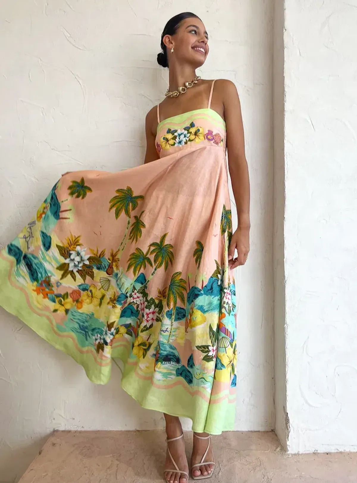 Alemais Mermaid Point Sundress Print Size 8 - Image 4