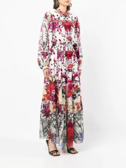 Camilla Button Through Tiered Dress Reign Of Roses Size L / Au 14 for rent on The Volte - image 3