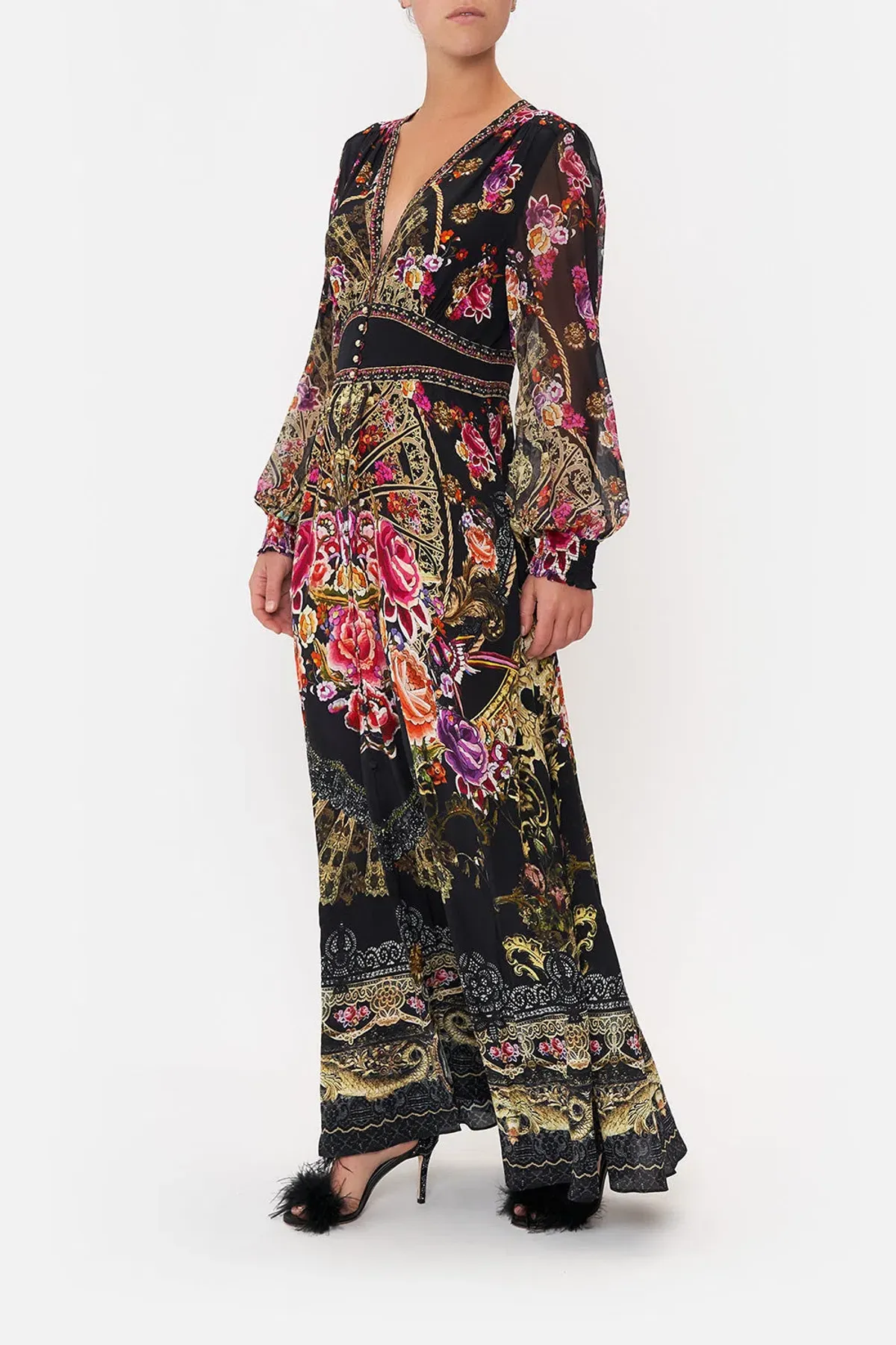 Camilla Button Dress With Shaped Waistband Dance With Duende Size XL / Au 16 - Image 1