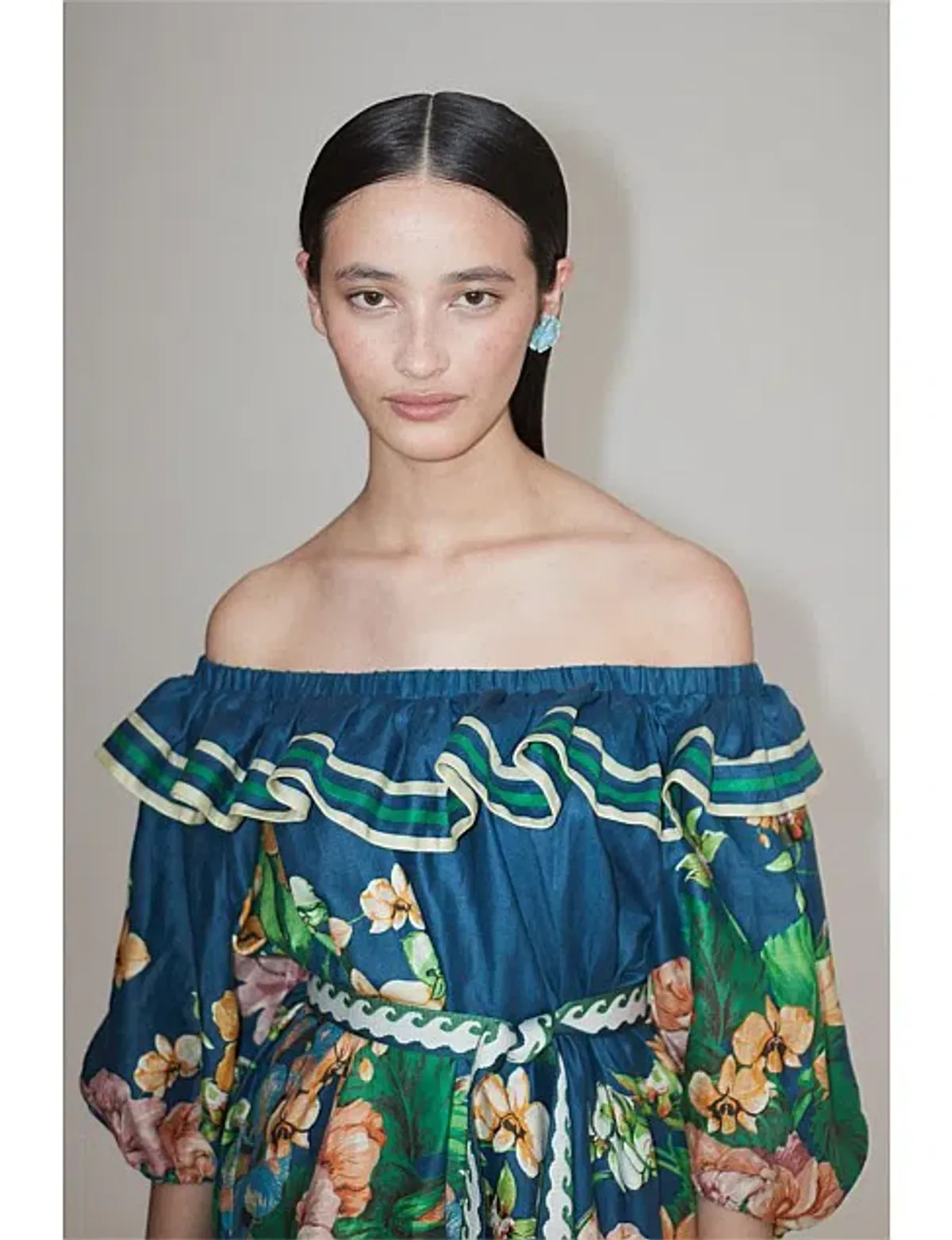 Alémais Lyla Frill Neck Mini Dress Floral Size 8  - Image 4