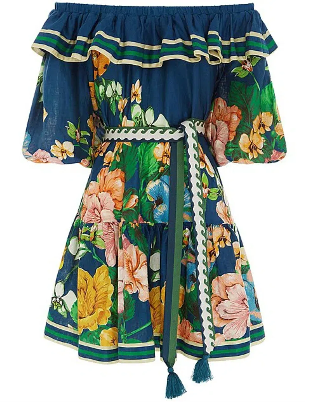 Alémais Lyla Frill Neck Mini Dress Floral Size 8  - Image 6