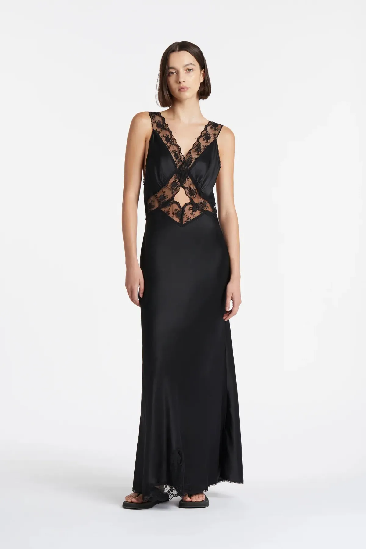 Sir the Label Aries Cut Out Gown Black Size AU 6 - Image 1