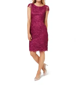 Review Majestic Dress Berry Size 6 for rent on The Volte - image 1
