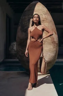 Cult Gaia Cameron Midi Dress Amber Size M / Au 10 for rent on The Volte - image 5