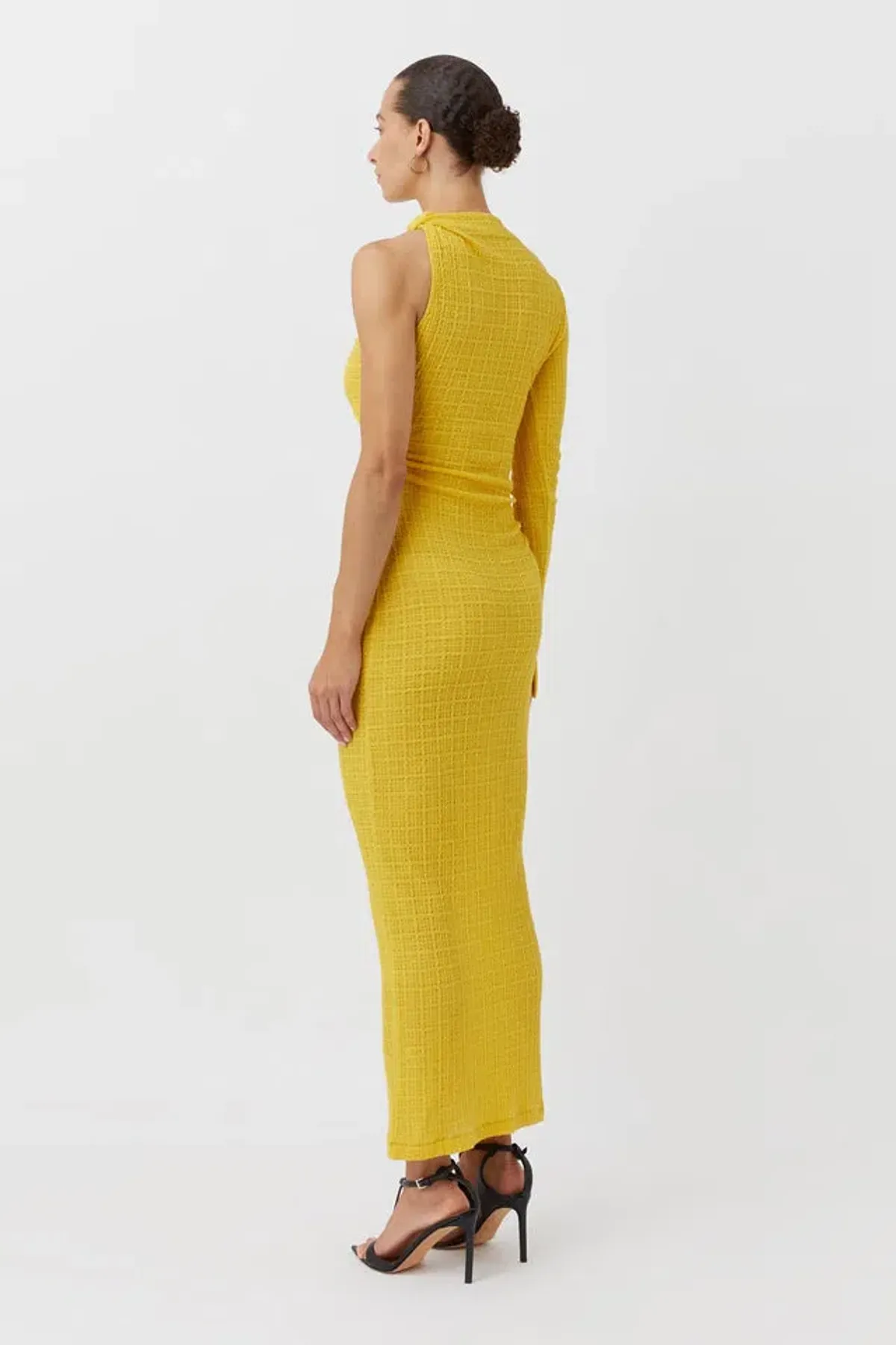 Camilla and Marc Cypress Asymmetric One-Shoulder Midi Dress in Golden Amber Size 6 - Image 2