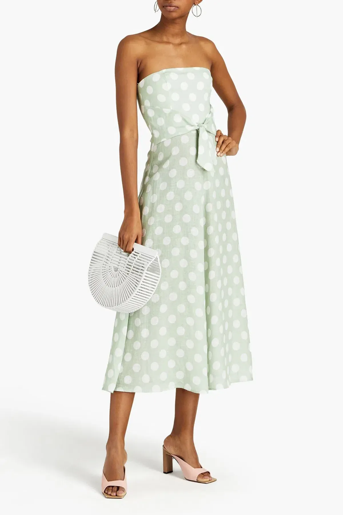 Zimmermann Riders Tie Waist Midi Dress Mint Size 1 / AU 10 - Image 1